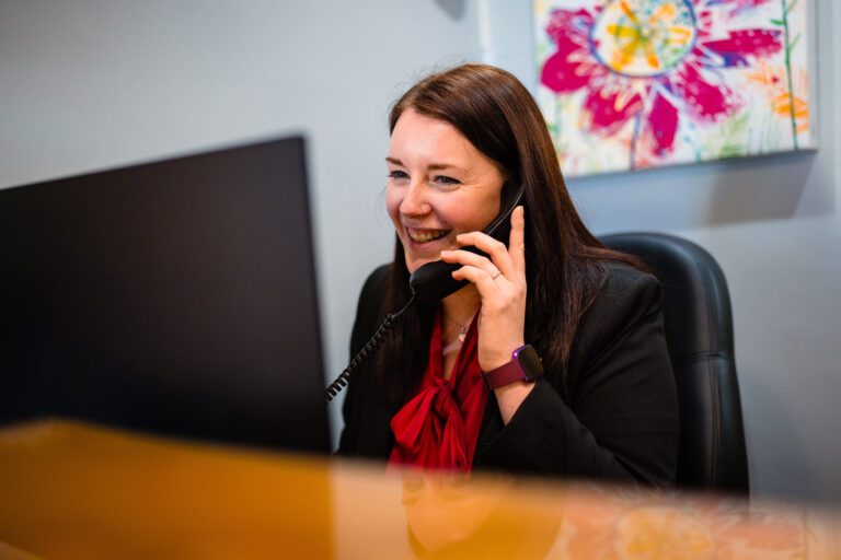 Pure Dental Receptionist On The Phone