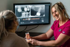 Pure Dental Treatment Advisor Consultation in preparation for a white filling