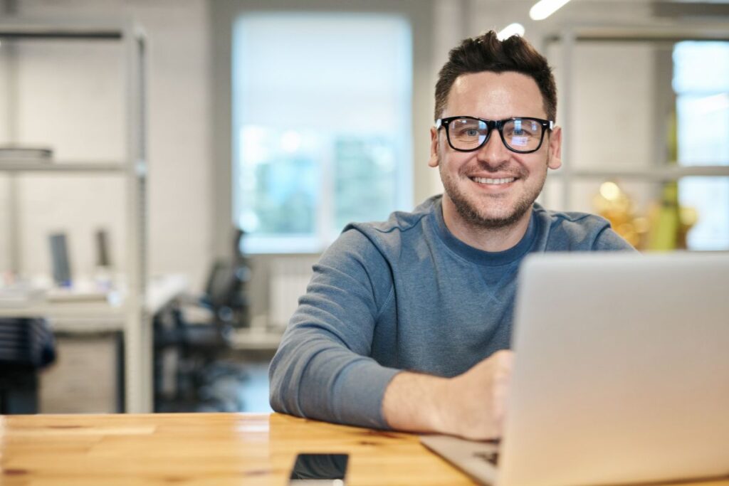 A Man Wearing Invisalign